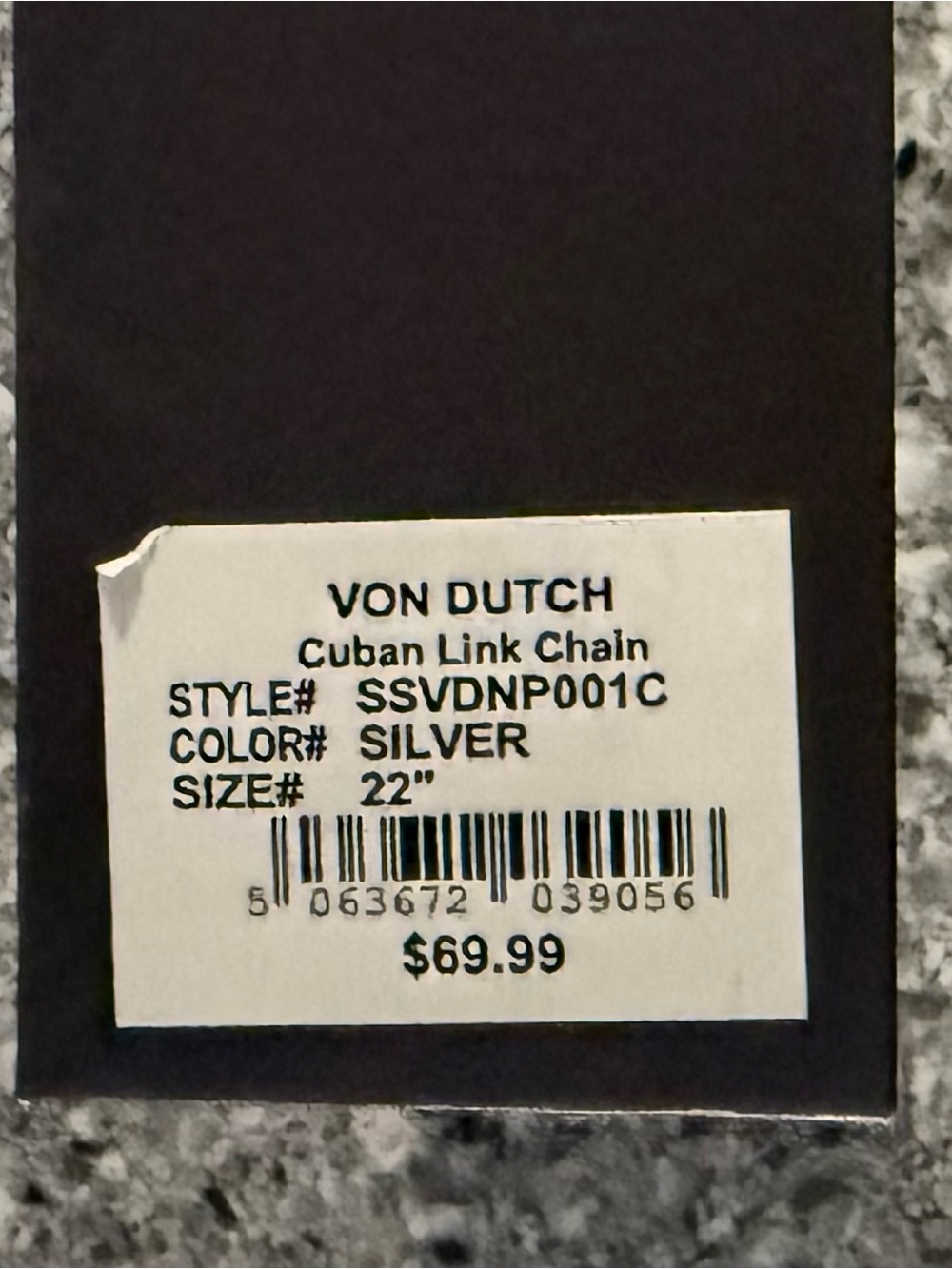 Von Dutch Originals Cuban link 22” Necklace - Picture 3 of 3